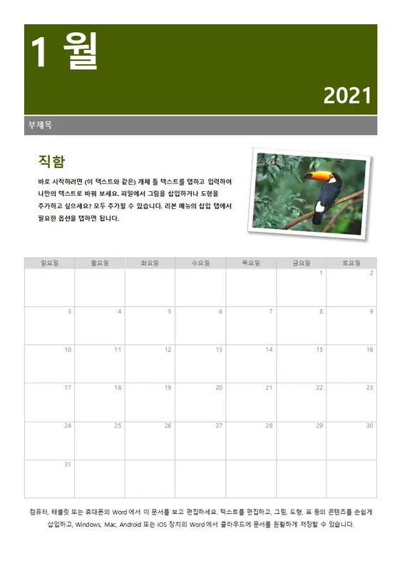 스냅숏 일정 modern-simple