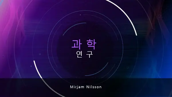 과학 연구 프레젠테이션 modern color block