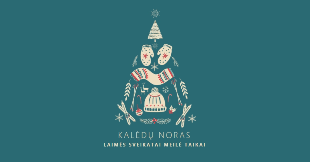 Tik noriu šv. Kalėdų green modern-simple
