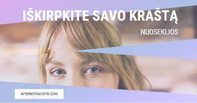 Iškirpkite savo kraštą purple modern-bold