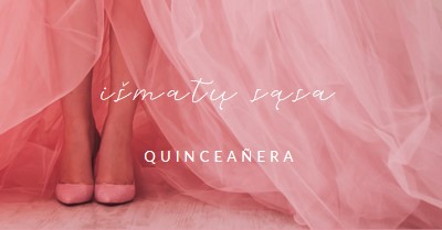 Quinceanera spalvos pink modern-simple