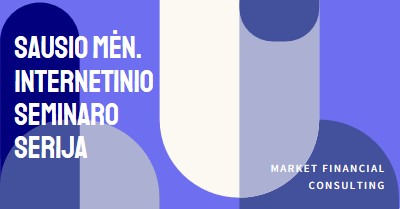 Sausio mėn. internetinio seminaro serija blue modern-bold