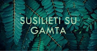 Susilieti su gamta green modern-simple