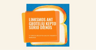 Linksmos ant grotelių kepto sūrio dienos orange modern-bold