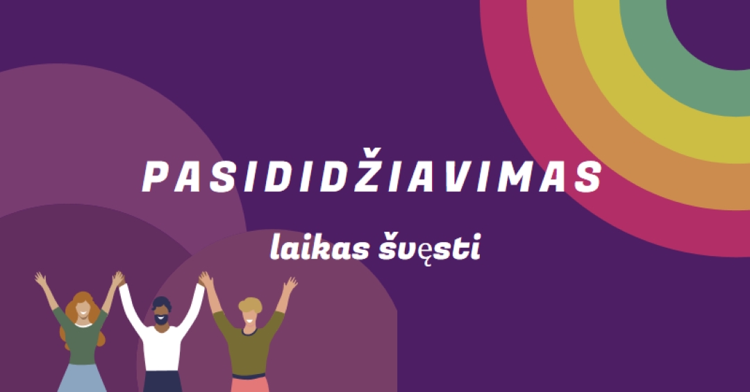 Švęsti išdidumą purple modern-bold