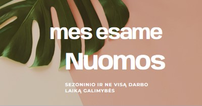 Samdome sezoninius darbuotojus pink modern-simple