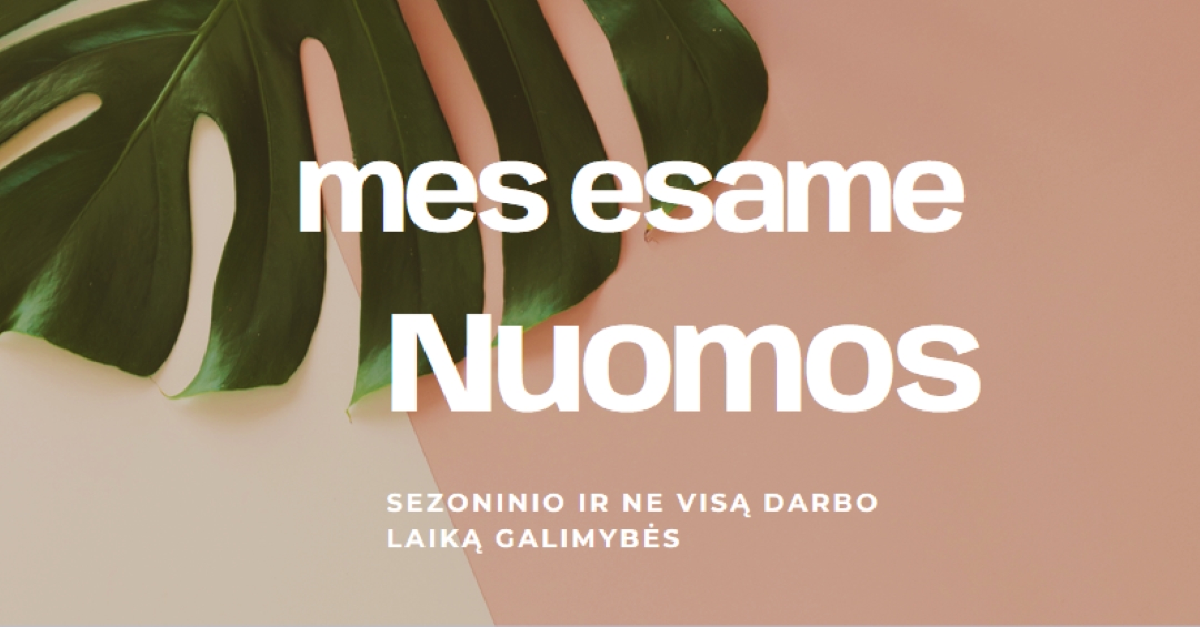 Samdome sezoninius darbuotojus pink modern-simple