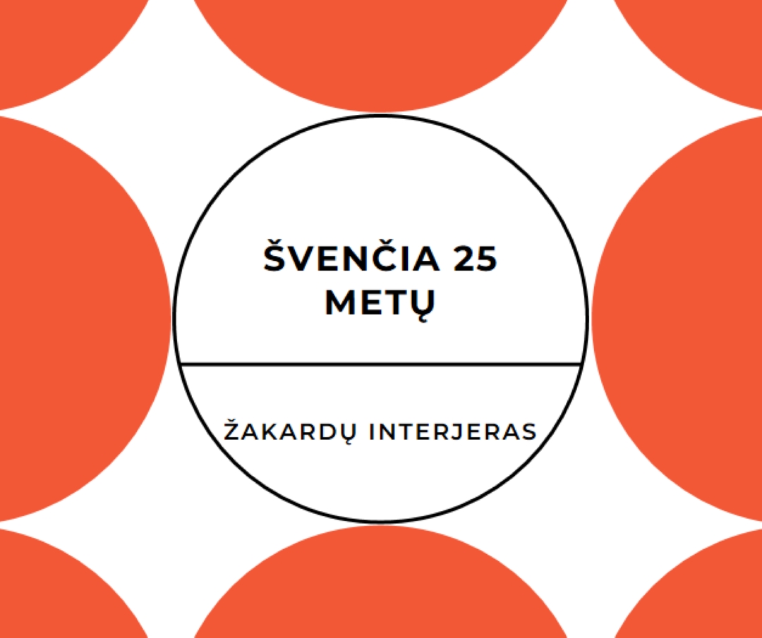 Švenčia 25 metų orange modern-geometric-&-linear