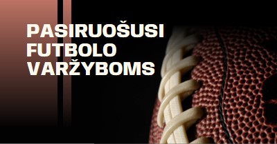 Pasiruošta futbolo varžyboms brown modern-simple