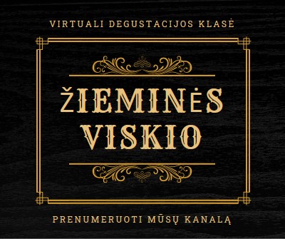 Žiemos viskio black vintage-retro