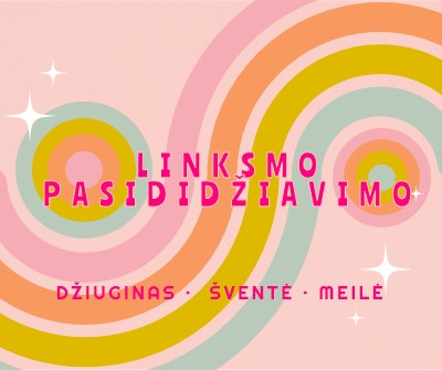 Džiaugsmas, šventė, meilė pink vintage-retro