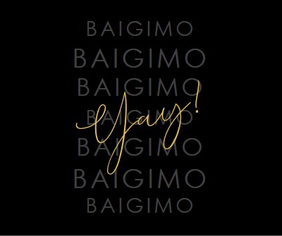 Yay už baigimo black modern-simple