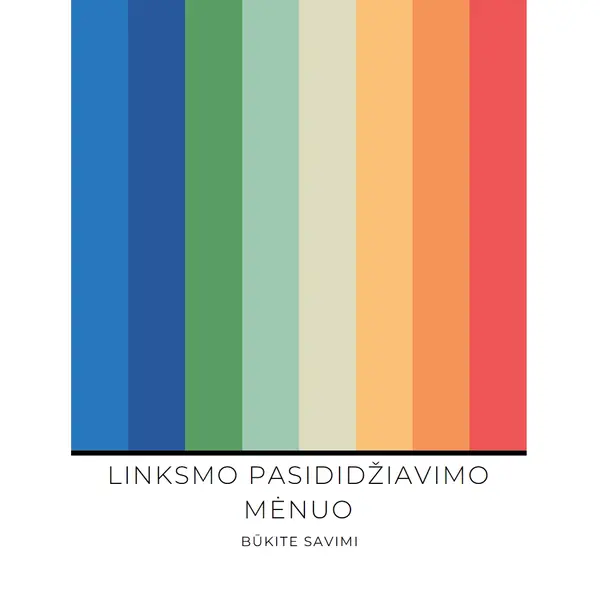 Būkite savimi white modern-simple