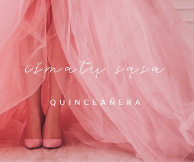 Quinceanera spalvos pink modern-simple