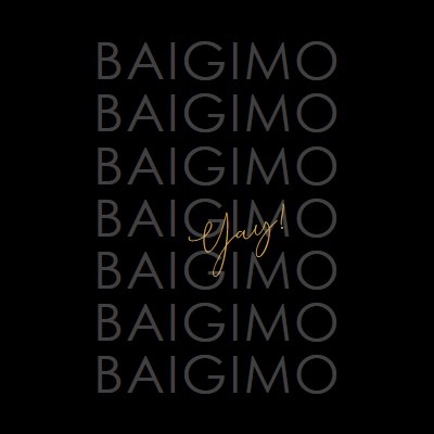 Yay už baigimo black modern-simple