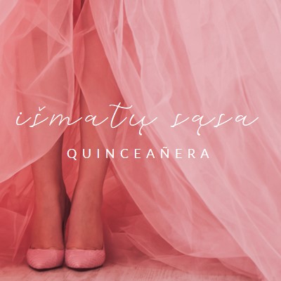 Quinceanera spalvos pink modern-simple