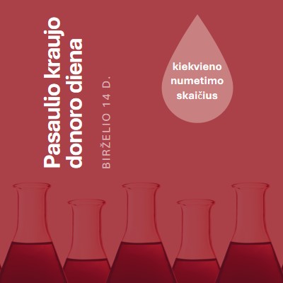 Pasaulio kraujo donoro diena red modern-bold