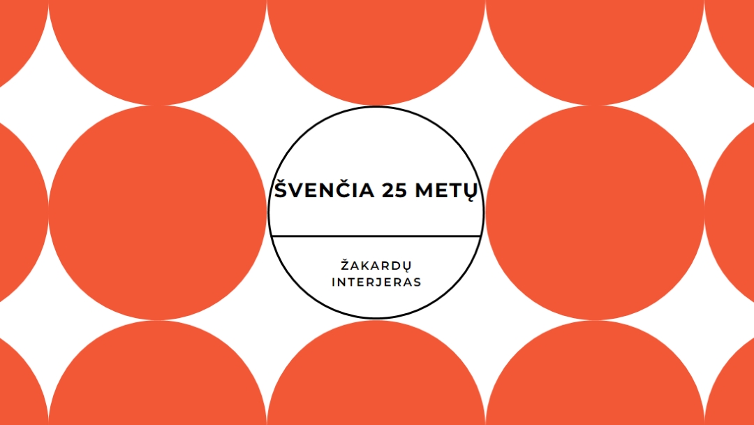 Švenčia 25 metų orange modern-geometric-&-linear