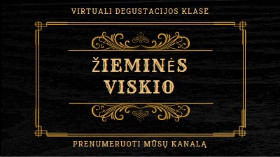 Žiemos viskio black vintage-retro