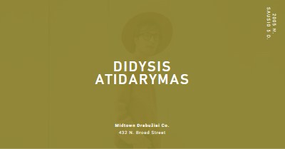 Drabužių parduotuvės didysis atidarymas green modern-bold