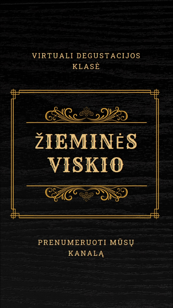 Žiemos viskio black vintage-retro