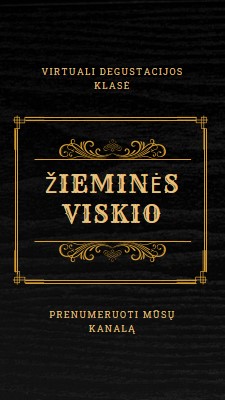 Žiemos viskio black vintage-retro