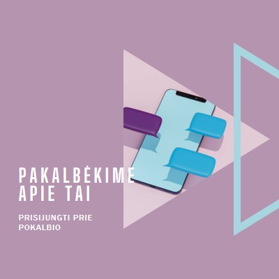 Pokalbio pradžia purple modern-geometric-&-linear