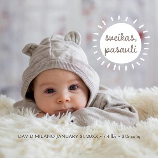 Sveikas, pasauli gray modern-simple