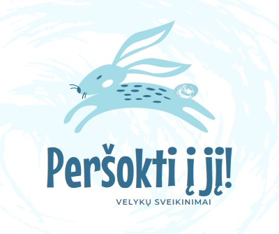 Peršokti į jį blue whimsical-color-block