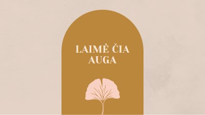 Čia auga laimė gray organic-boho