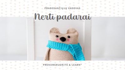 Pradedančiųjų vadovas nėrimui white organic-simple