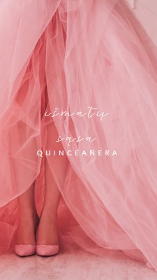 Quinceanera spalvos pink modern-simple