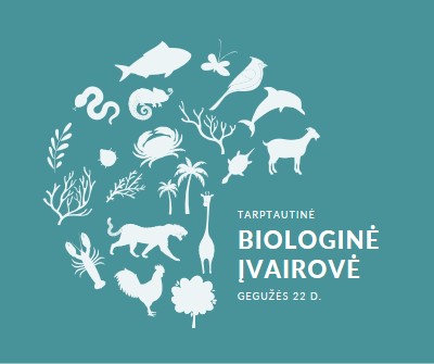 Švęsti pasaulio biologinės įvairovės dieną blue modern-simple