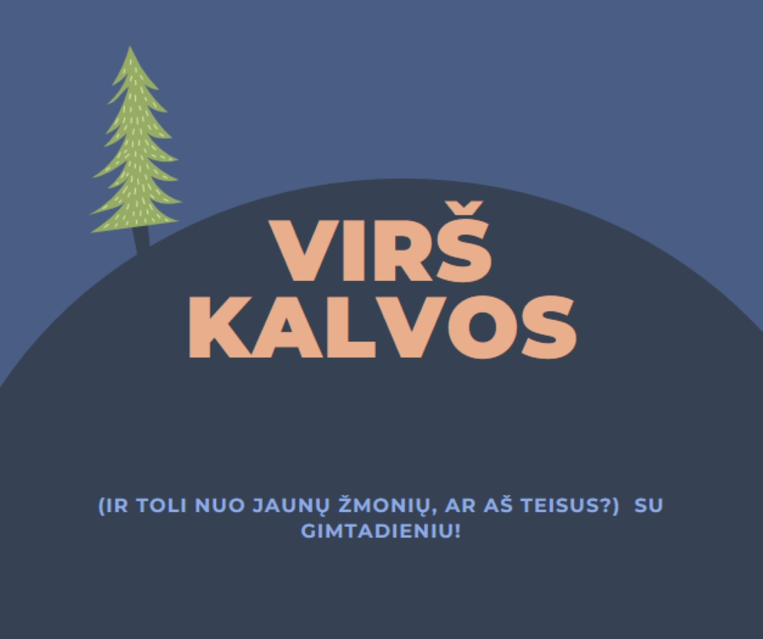 Per kalvą blue modern-bold