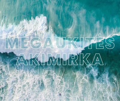 Mėgaukitės akimirka blue modern-simple