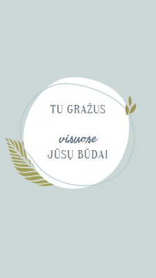 Gražus visais savo būdais blue organic-simple