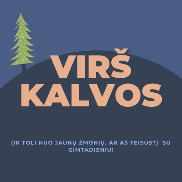 Per kalvą blue modern-bold