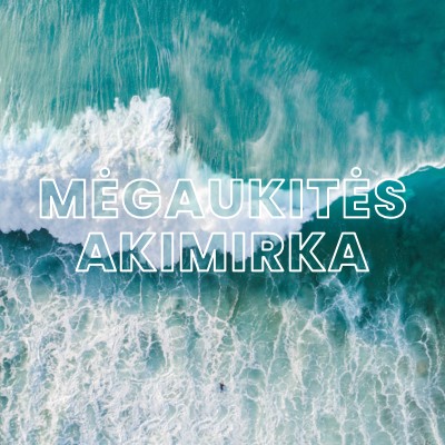 Mėgaukitės akimirka blue modern-simple