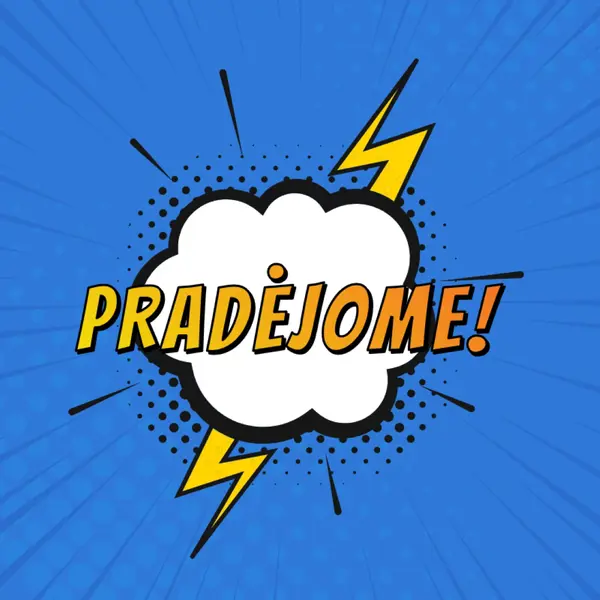 Pradėjome! blue modern-bold
