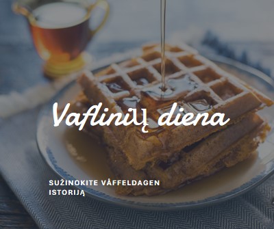 Vaflinių diena blue modern-simple