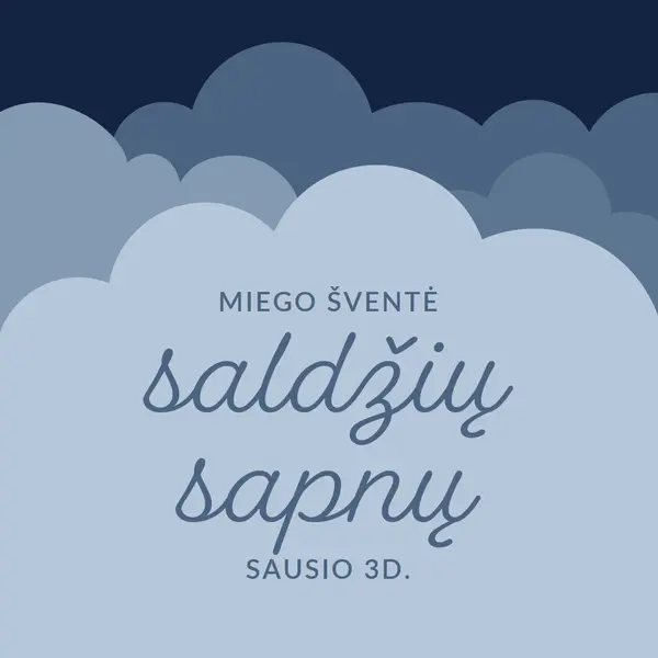 Tik svajoja apie daugiau miego blue whimsical-color-block
