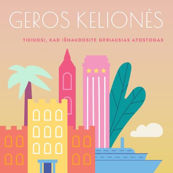 Geros kelionės pink modern-color-block