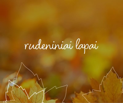 Rudens lapai orange organic-simple