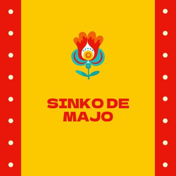 Sinko de Majo yellow modern-color-block