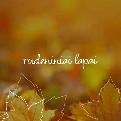 Rudens lapai orange organic-simple