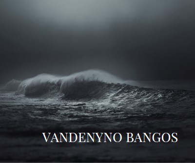 Tamsios vandenyno bangos gray modern-simple