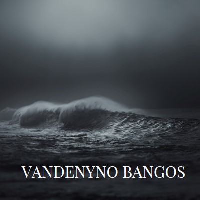 Tamsios vandenyno bangos gray modern-simple