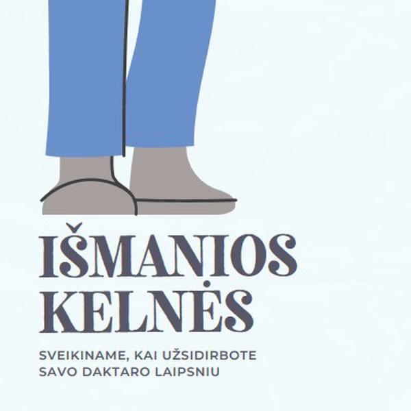 Išmanios kelnės blue modern-color-block