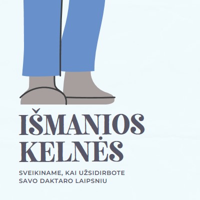 Išmanios kelnės blue modern-color-block