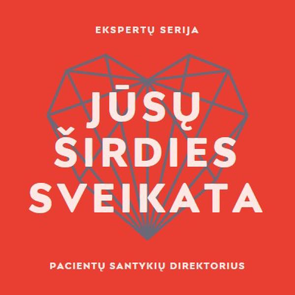 Jūsų širdies sveikata red modern-bold